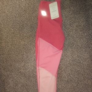 Fabletics pink colorblock XL leggings